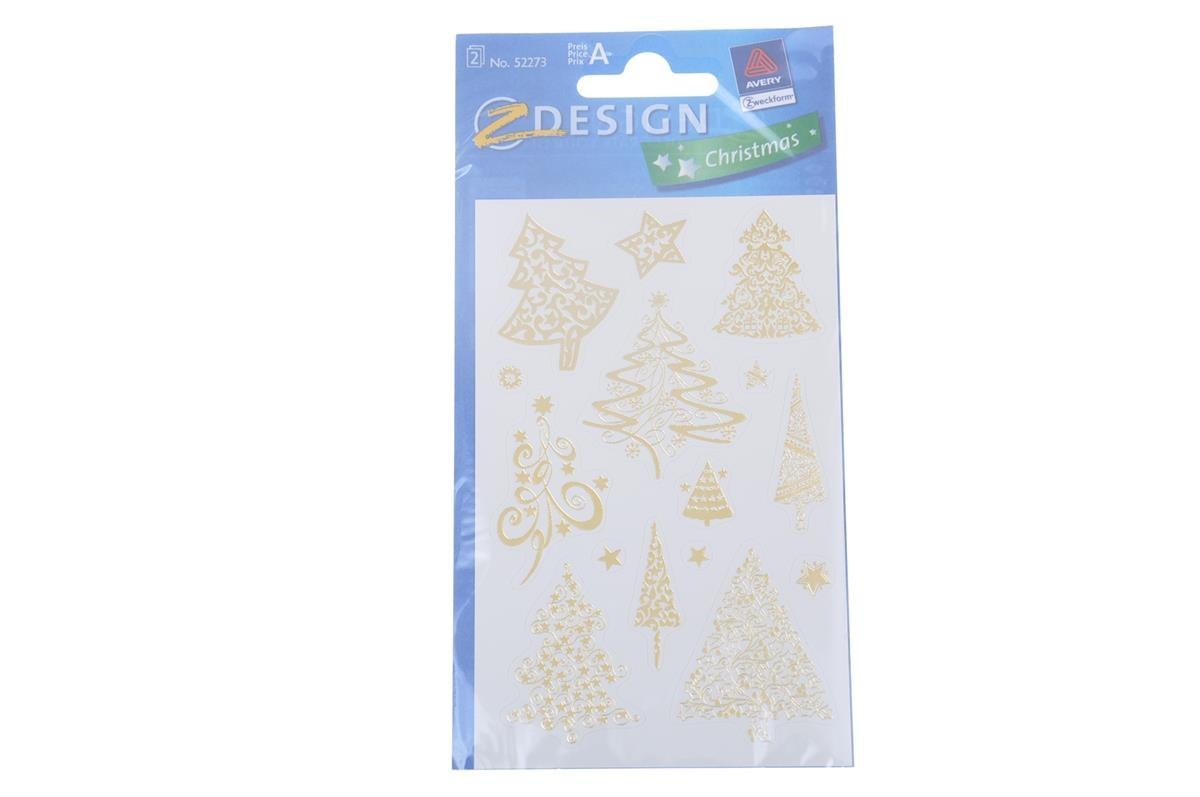 STICK ON CHRISTMAS TREE ZLO 80X160 2PCS 52273 ZF B/C ZWECKFORM